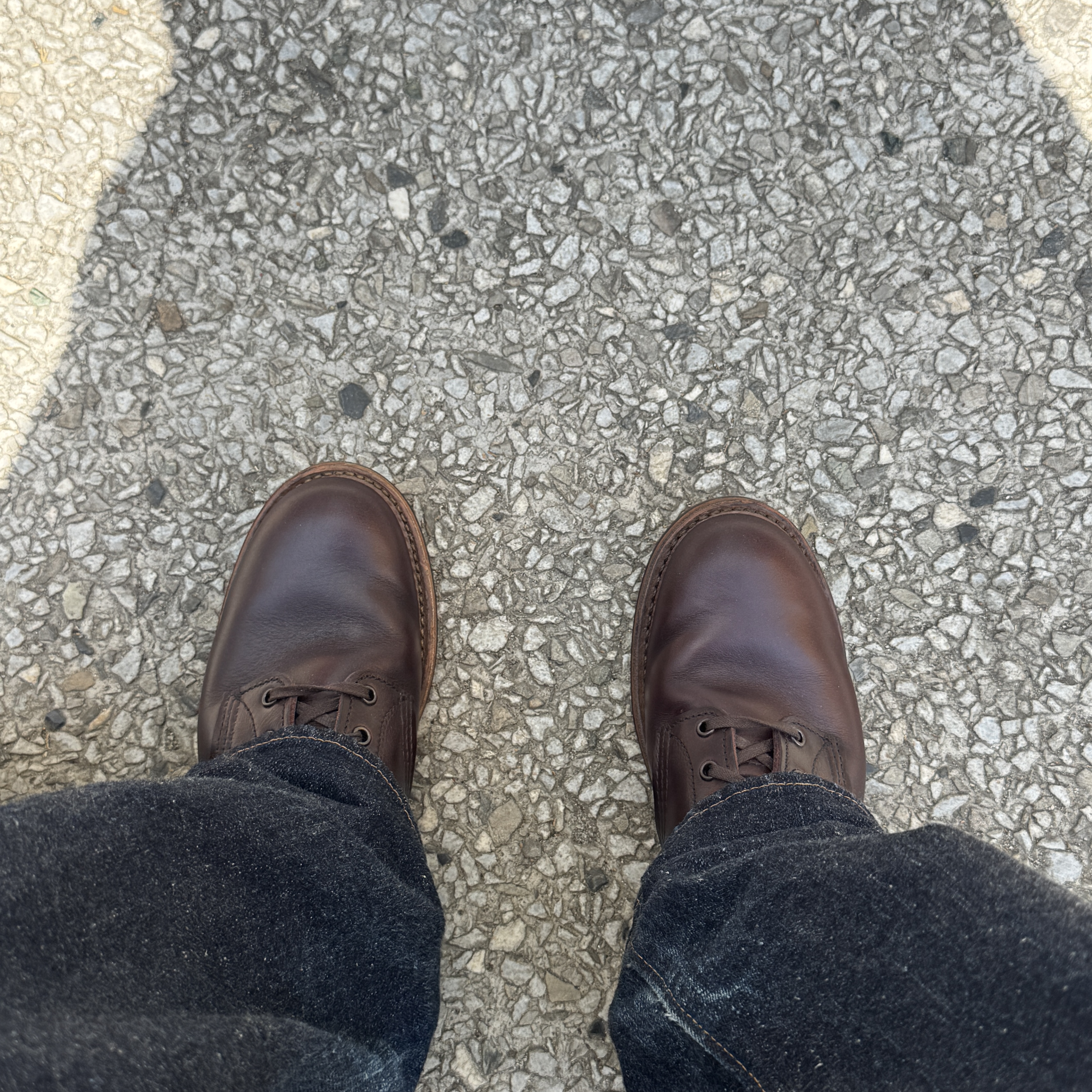 Red Wing Beckman Boots Black Cherry Excalibur - D 착용 스타일 - 2