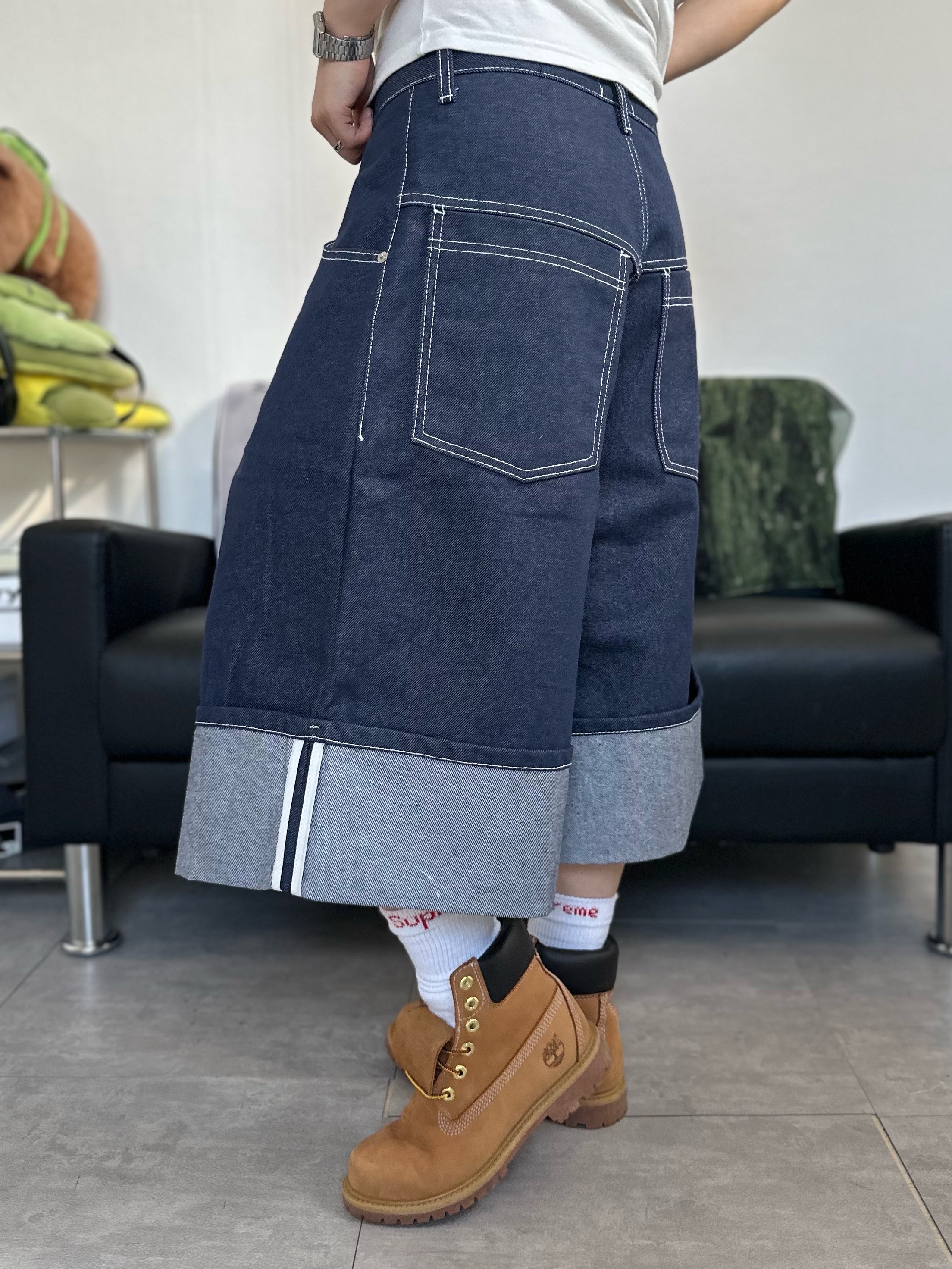 (W) Timberland 6 Inch Premium Waterproof Boot Wheat Nubuck - Wide, Supreme Hanes Crew Socks White (4 Pack) 착용 스타일 - 5