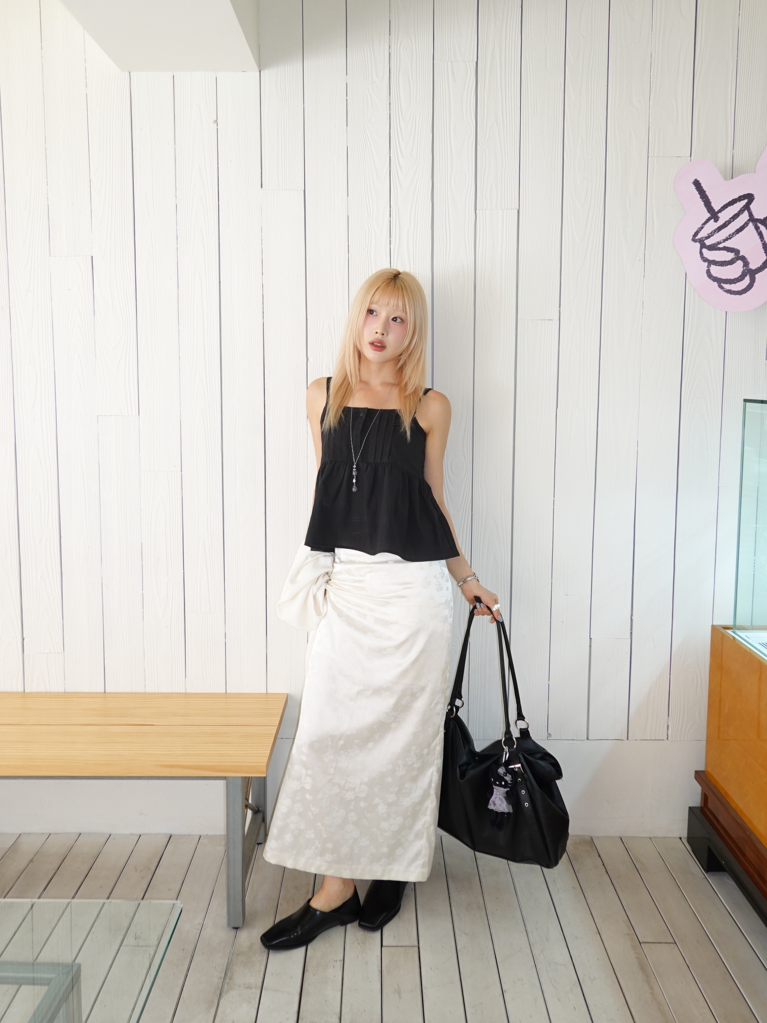 Sanrio Hello Kitty Black Angel Collection Style Up Mascot Angel Black 착용 스타일 - 3