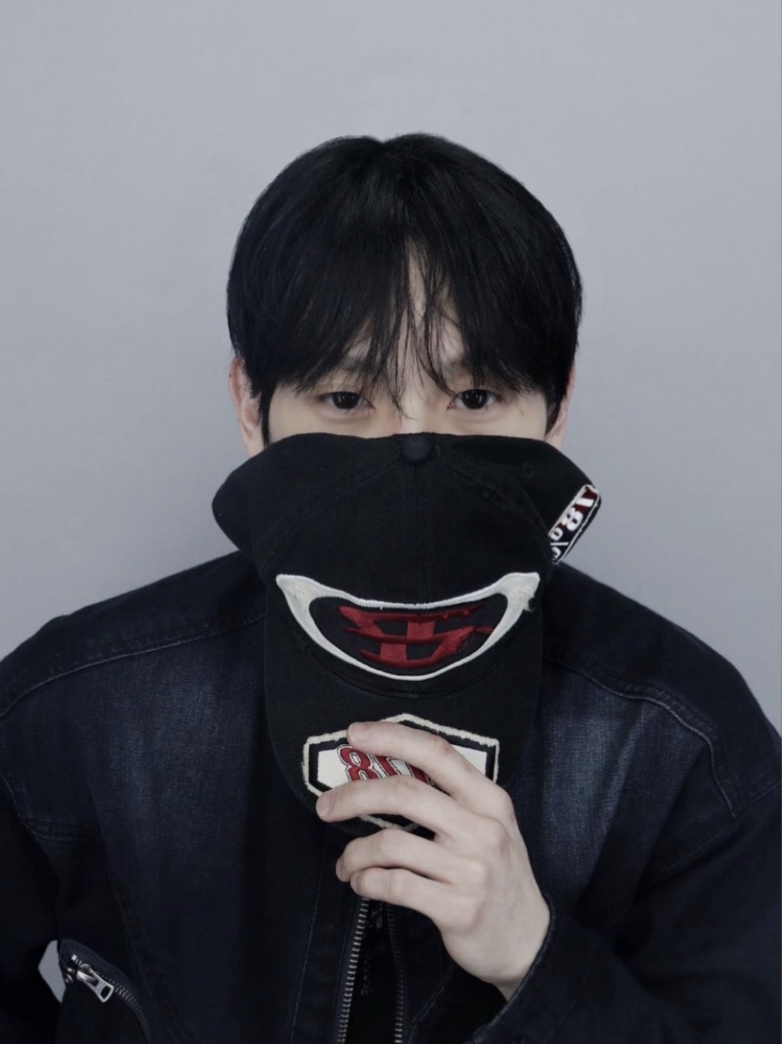Diesel C-Braff Baseball Cap with Embroidered Patch Black 착용 스타일 - 2