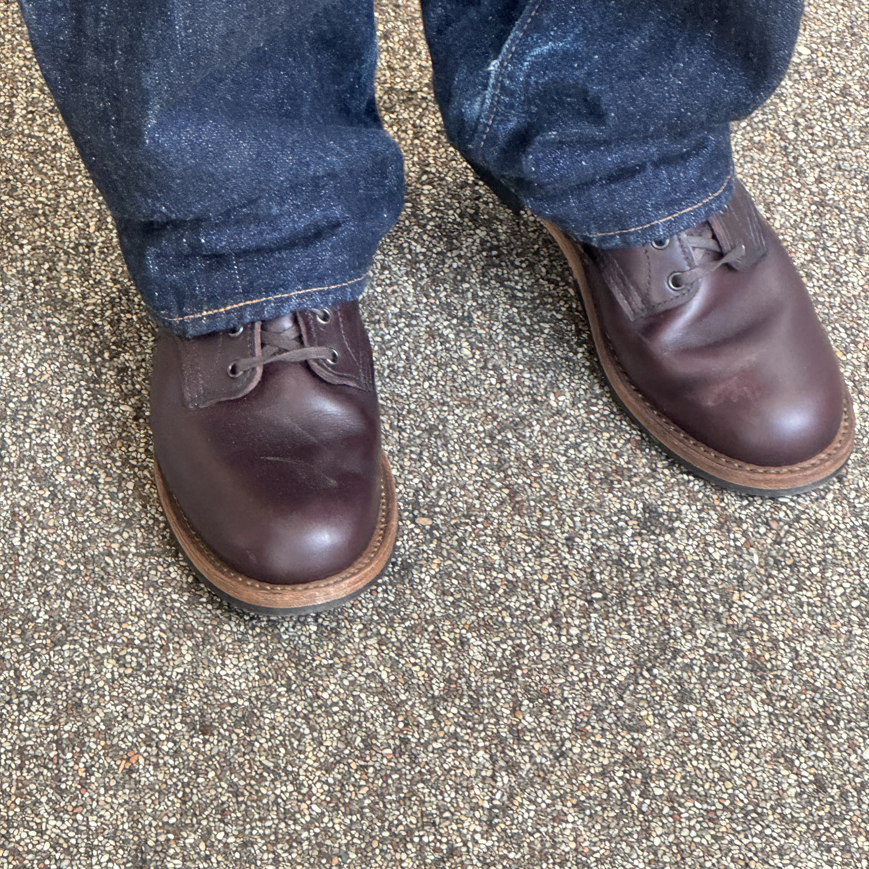 Red Wing Beckman Boots Black Cherry Excalibur - D 착용 스타일 - 5