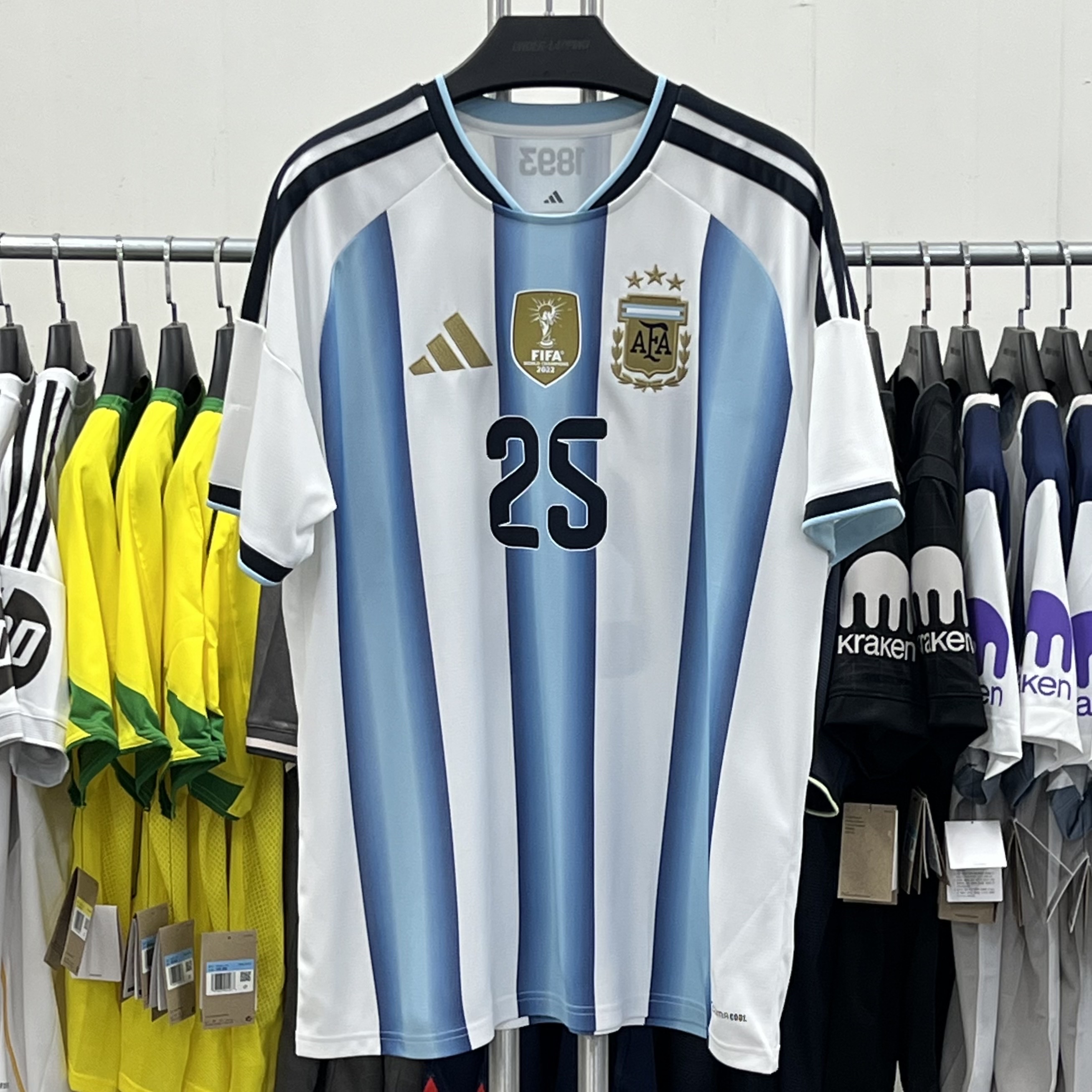 Adidas Argentina 2024 Home Jersey White Blue Burst - KR Sizing (Non Marking Ver.), Adidas Argentina 2026 Home Jersey White Icey Blue - KR Sizing (Non Marking Ver.) 착용 스타일 - 2