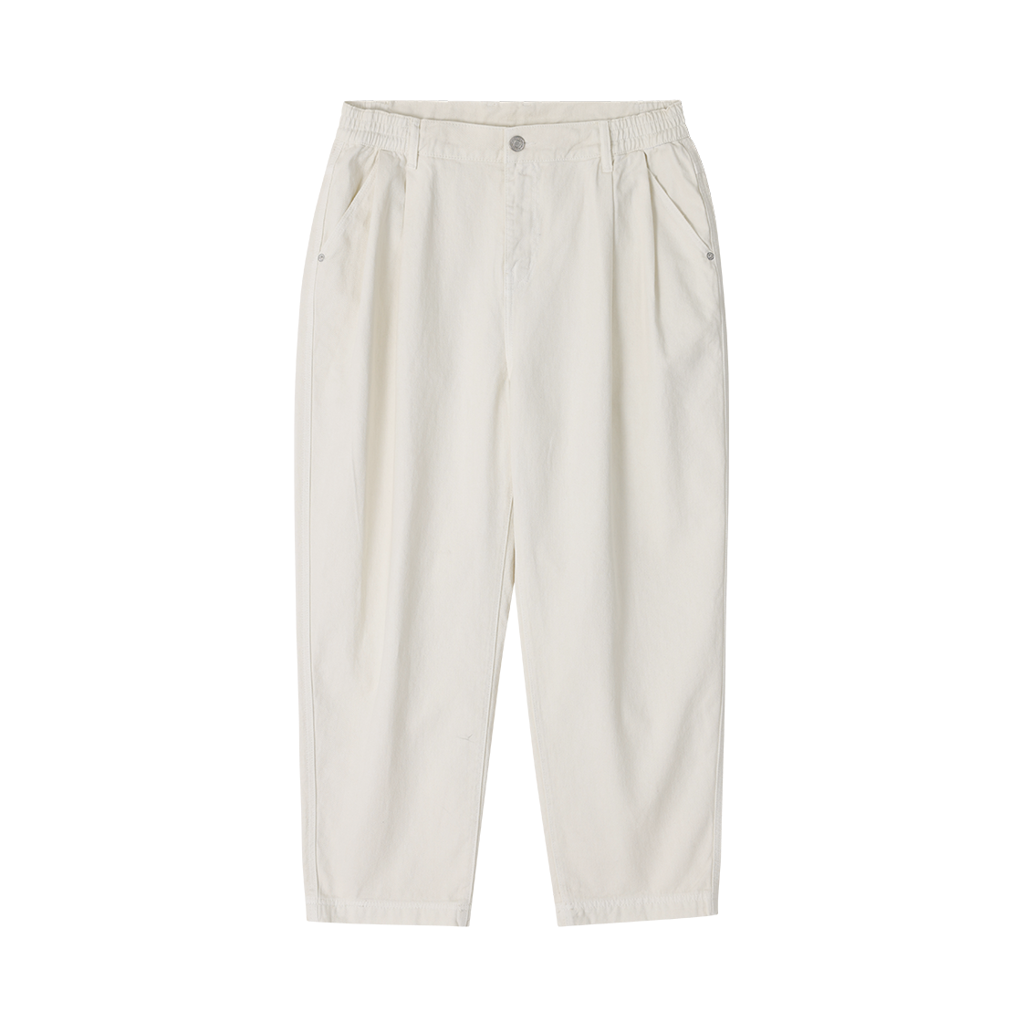 SI3PT321CR SONGZIO HOMME Curved Volume Carrot Denim Cream