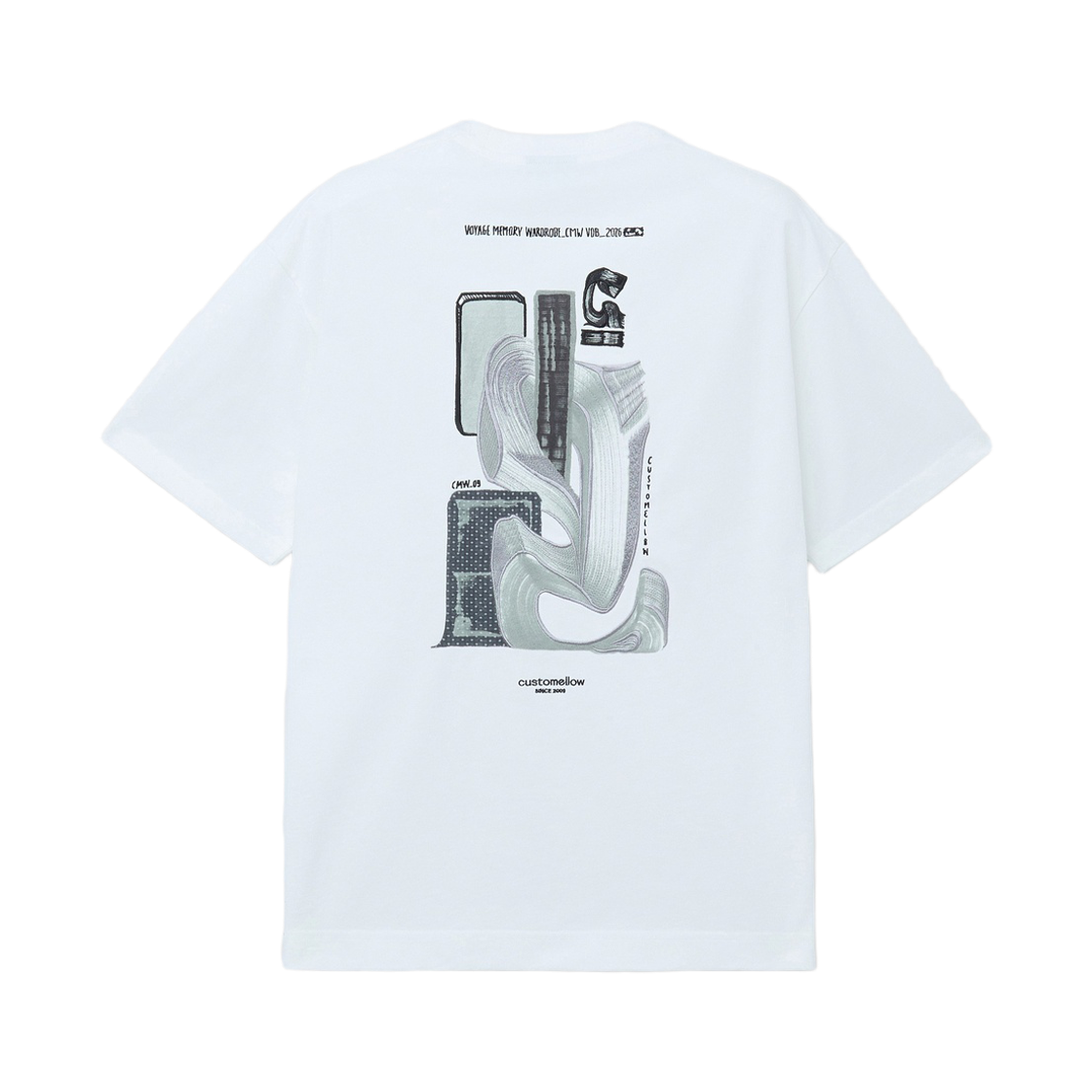 CWTAM26495WHX Customellow Graphic T-Shirt White