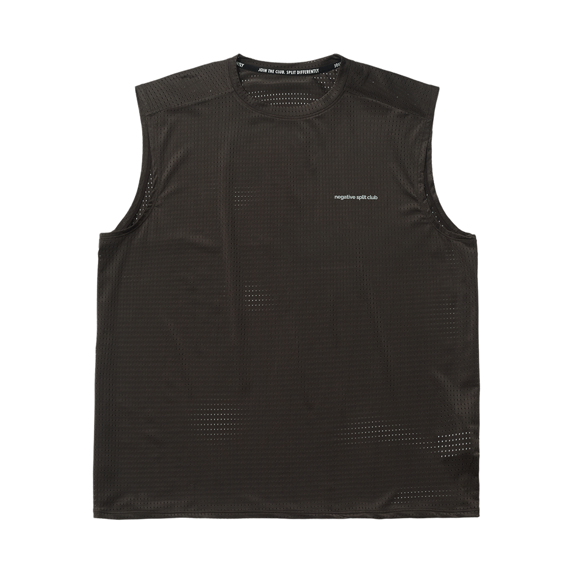 네거티브 스플릿 클럽 에어벤트 솔리드 싱글렛 브라운(negative split club AirVent Solid Singlet Brown)