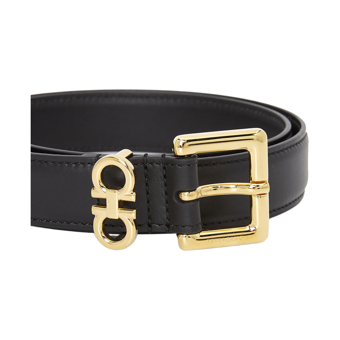 [15% 쿠폰] (W) 페라가모 더블 간치니 픽스드 벨트 블랙([15% 쿠폰] (W) Ferragamo Double Gancini Fixed Belt Black) - 6