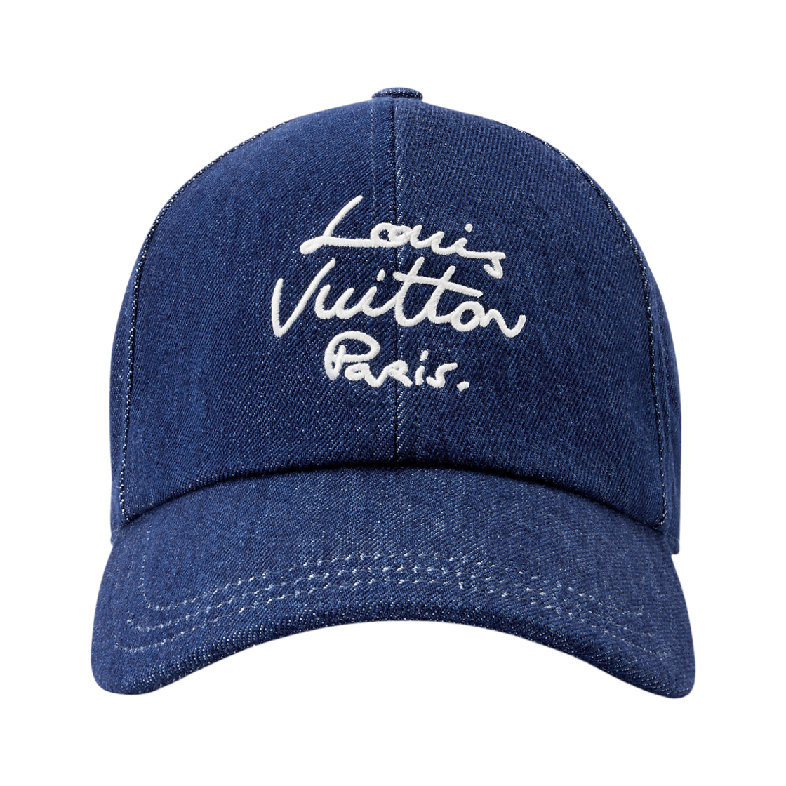 M5449M/M5449L (W) Louis Vuitton LV Script Cap Denim Blue