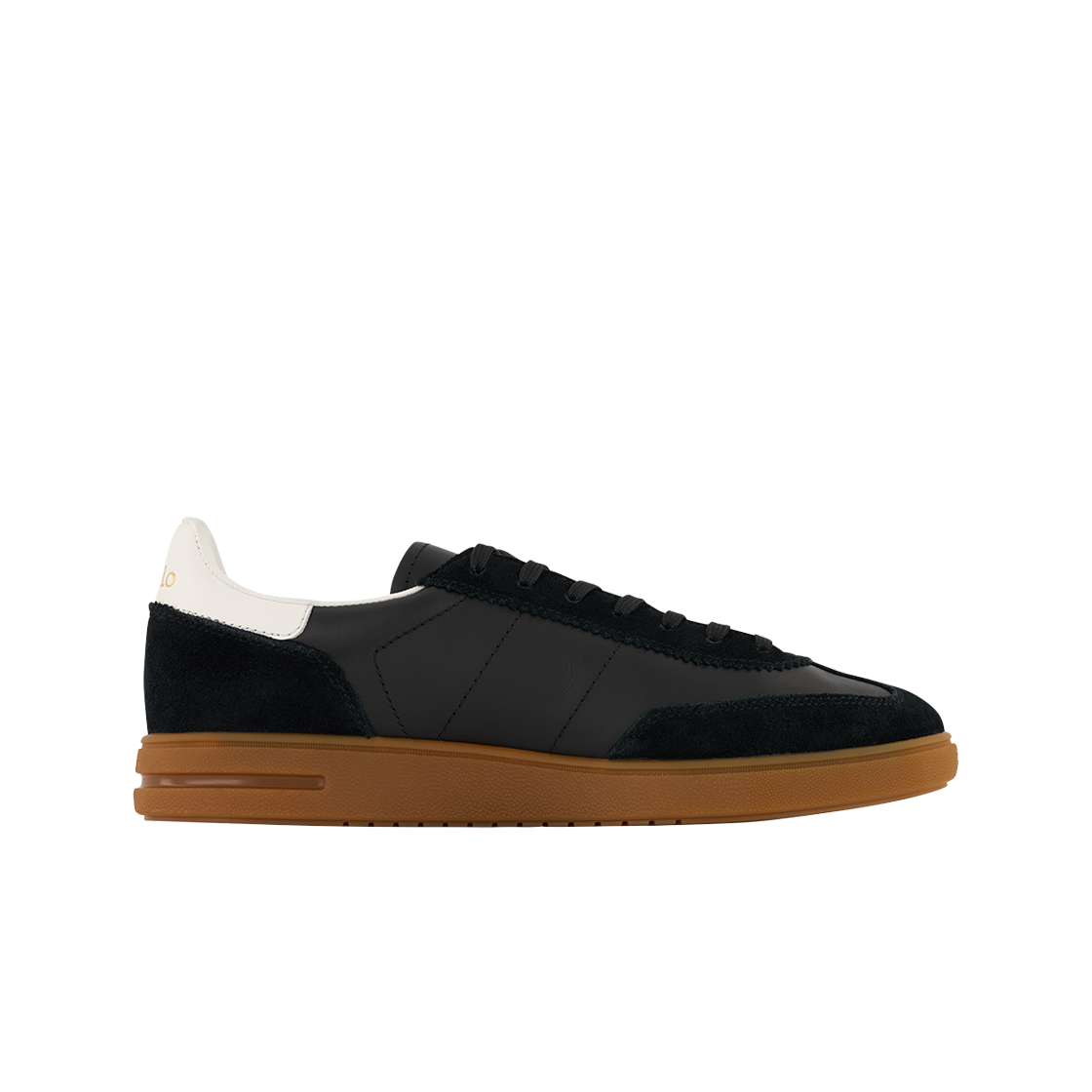 KM6ASOBRL78BK [10%적립] Polo Ralph Lauren Bedford Leather Suede Sneakers Black - 26SS