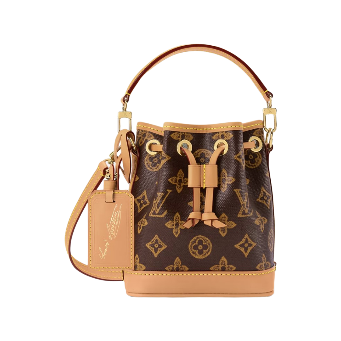 M27699 Louis Vuitton Nano Noe Monogram Canvas Monogram Origin Ebene