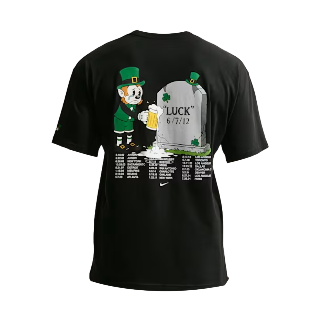 나이키 르브론 그린 앤비 베스킷볼 티셔츠 블랙 - 아시아(Nike Lebron Green with Envy Basketball T-Shirt Black - Asia) - 2