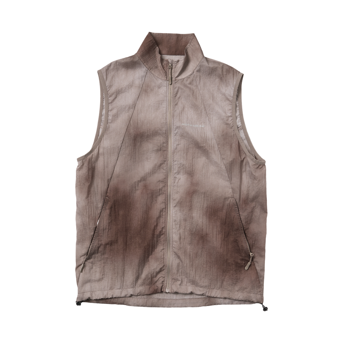 네거티브 스플릿 클럽 제로쉘 타이다잉 경량 베스트 브라운(negative split club ZeroShell Tie-Dyeing Lightweight Vest Brown)