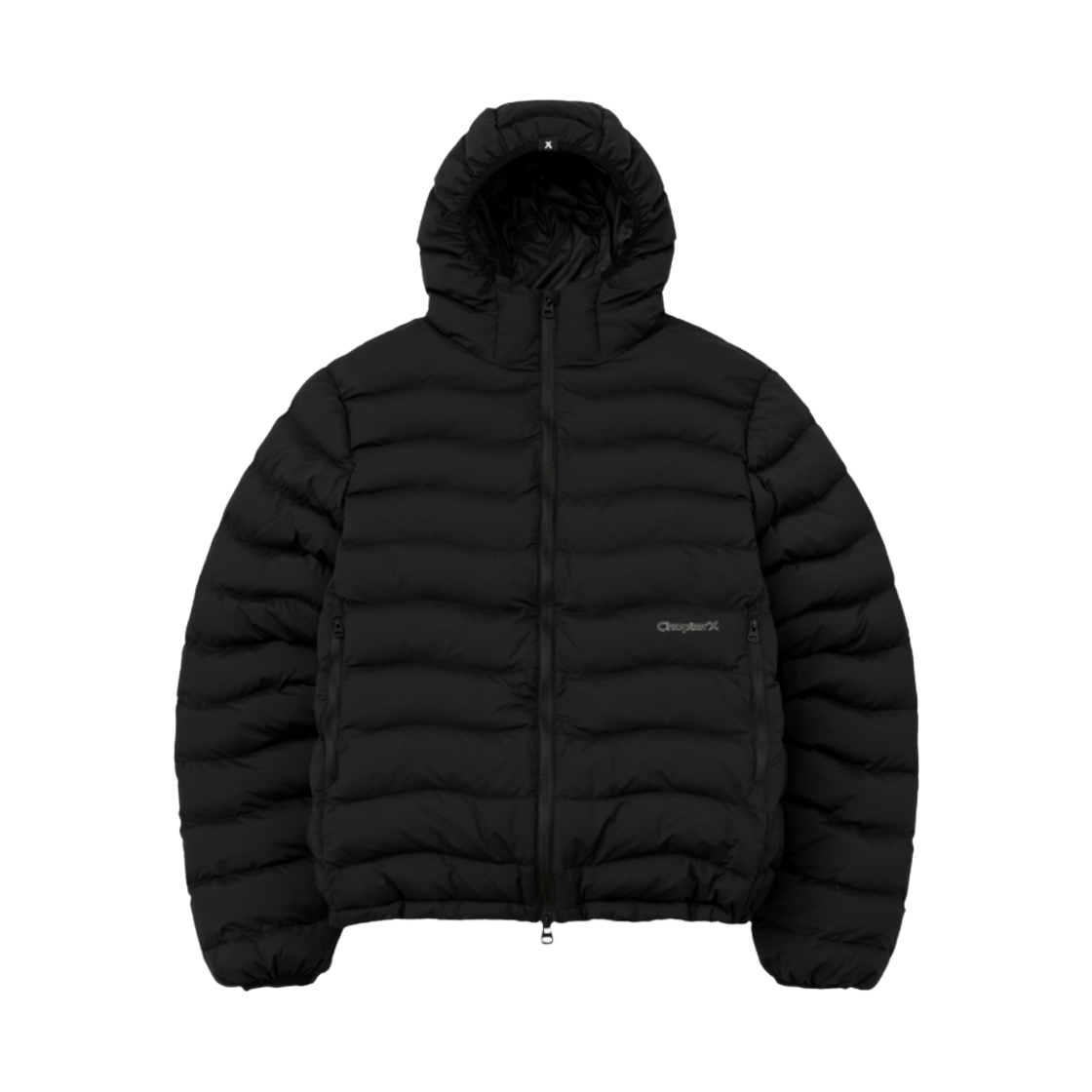 챕터엑스 쉐이드로고 웨이브 라이트 푸퍼 블랙(Chapter.X Shade Logo Wave Light Puffer Black) - 1