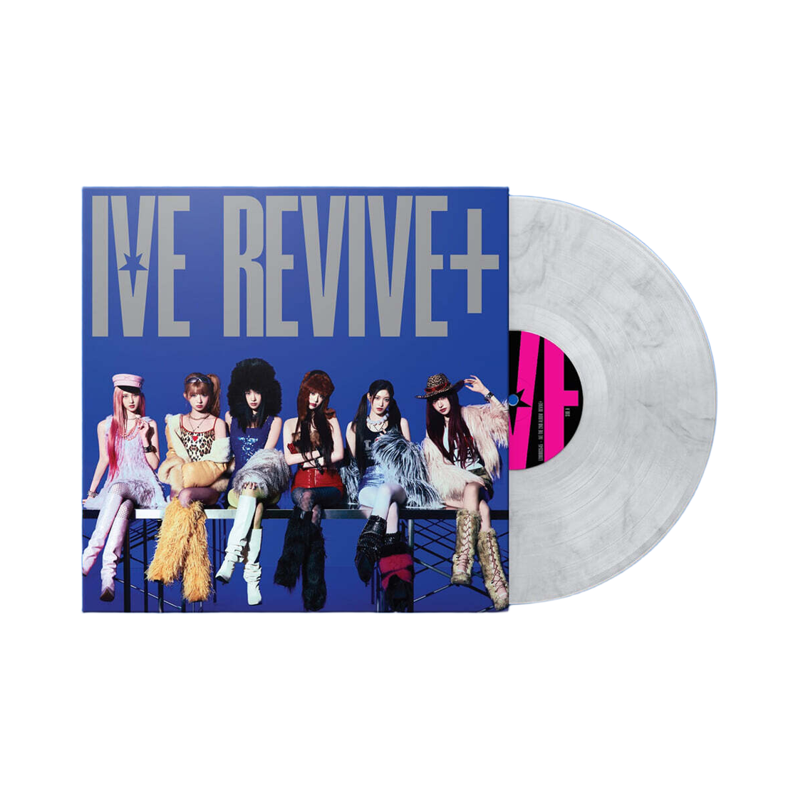 - IVE 2nd Album REVIVE+ LP White Marble