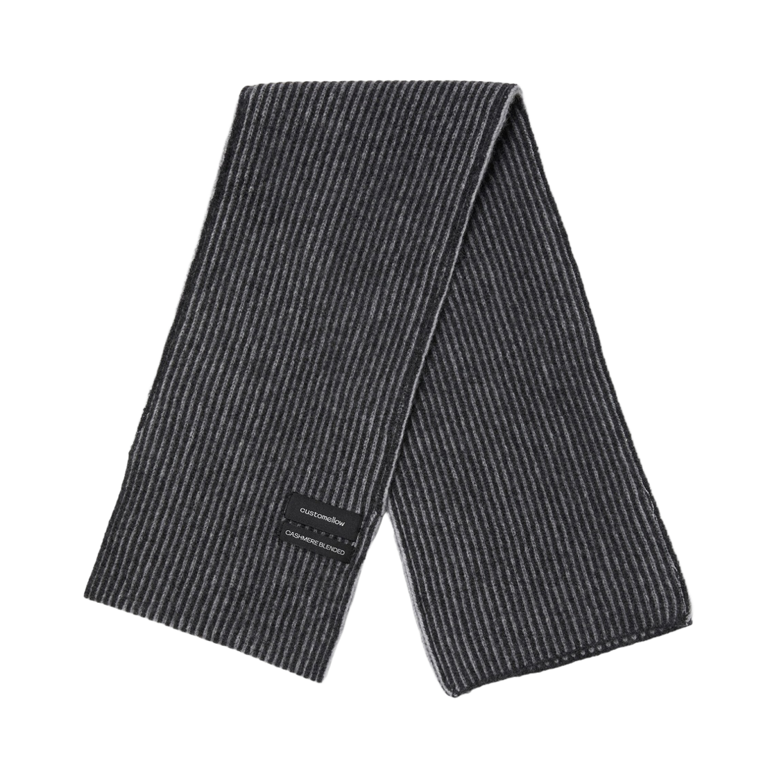 커스텀멜로우 캐시미어 블렌드 머플러 그레이(Customellow Cashmere Blended Muffler Gray)