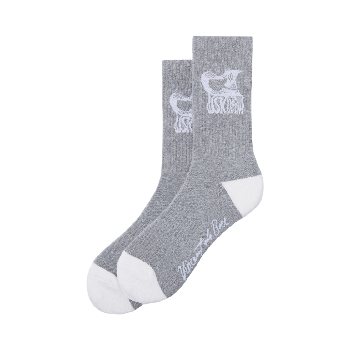 CALAX26481GYX Customellow Graphic Socks Gray