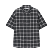 noun Crop Check Shirts Black