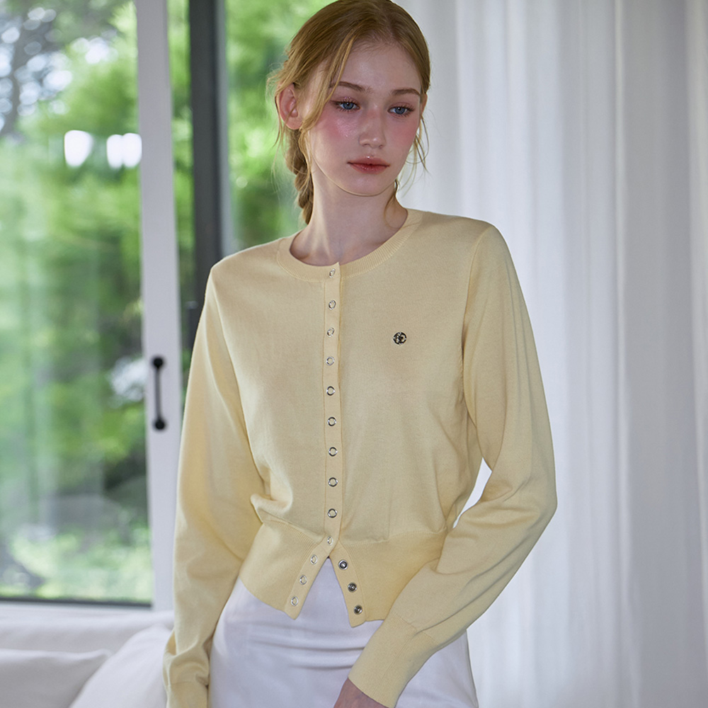 로제프란츠 아일렛 라운드 가디건 버터(Rosefrantz Eyelet Round Cardigan [Butter]) - 2