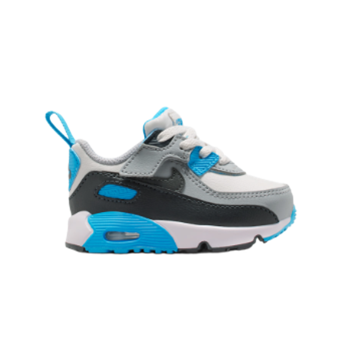 IH1418-034 (TD) Nike Air Max 90 EasyOn Platinum Tint Blue Lightning