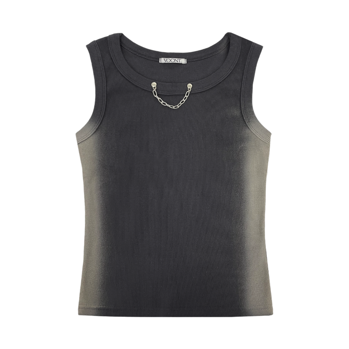 VT26USV101CRC [KREAM 단독] VOONT Chain Dirty Wash Sleeveless (CHARCOAL)