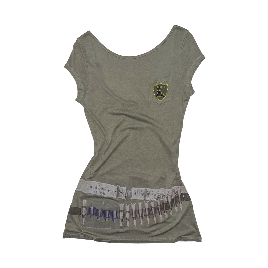 스컬프터 불렛 글로스 드레스 카키(Sculptor Bullet Gloss Dress Khaki)