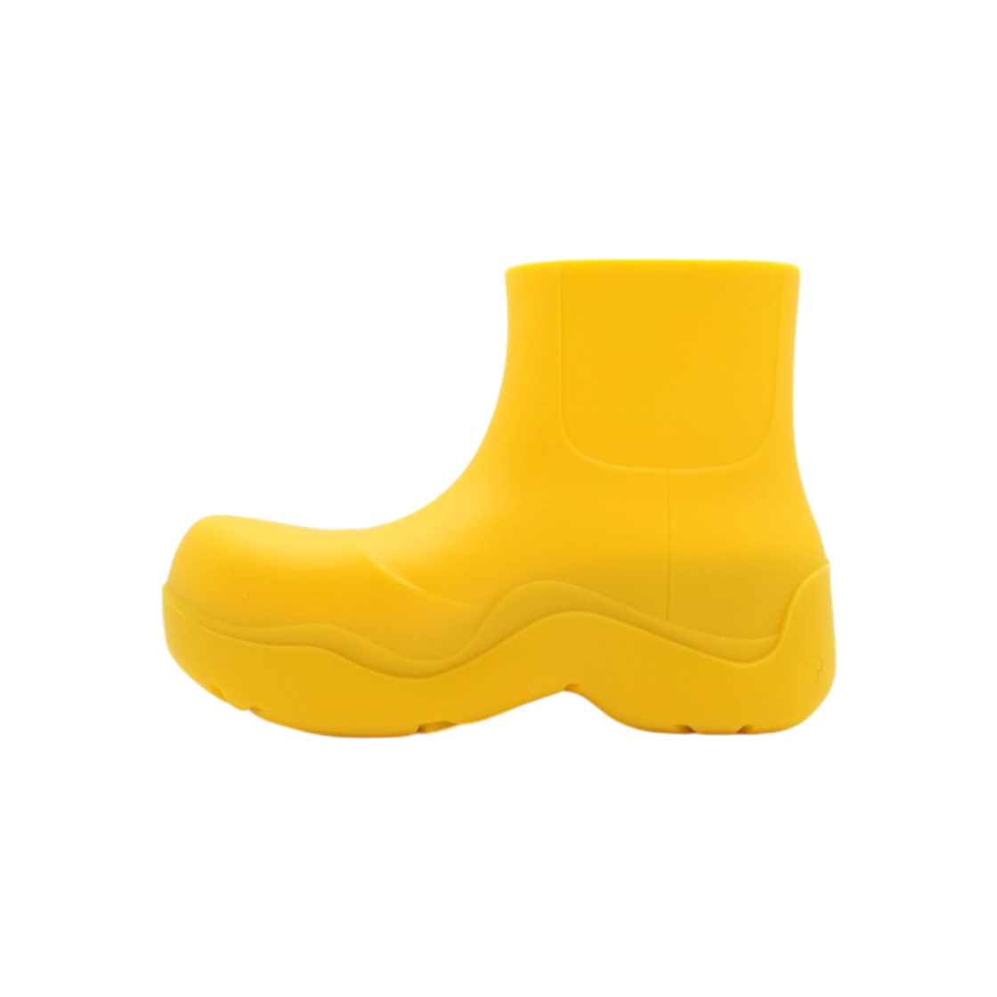ITVO59I6RN43 Bottega Veneta Yellow Rubber Puddle Rain Boots 640045 22FW