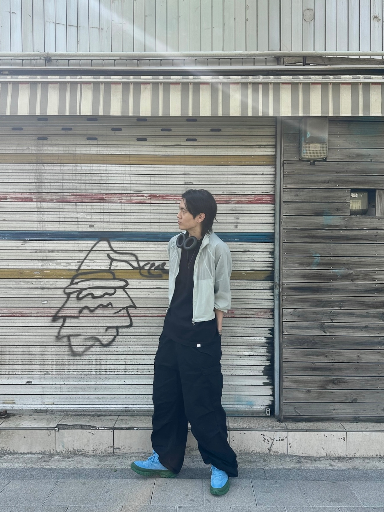 Vans OTW Half Cab 33 Vibram Blue 착용 스타일 - 1