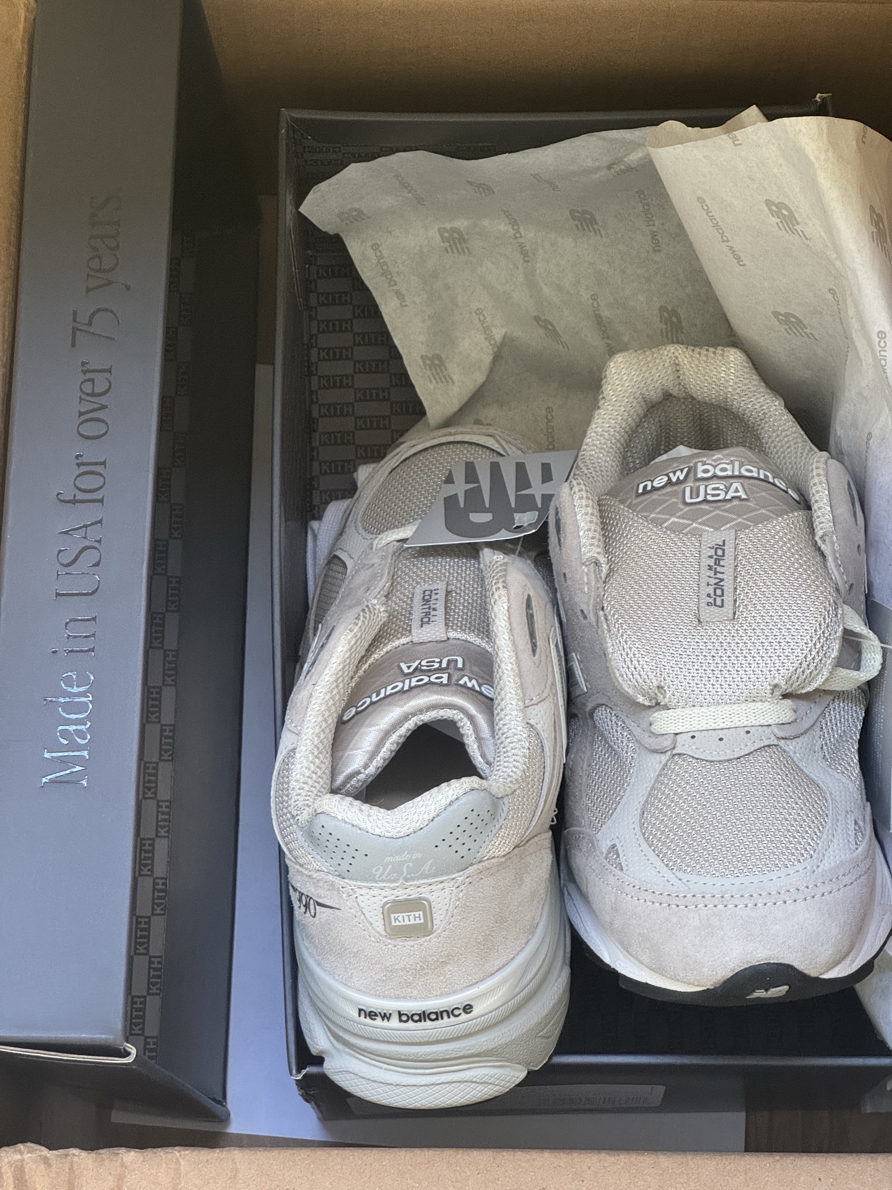 New Balance x Kith 993 Made in USA Asteroid, Adidas x Wales Bonner SL 72 Knit Brown μ°©μ© μ€νμΌ - 7