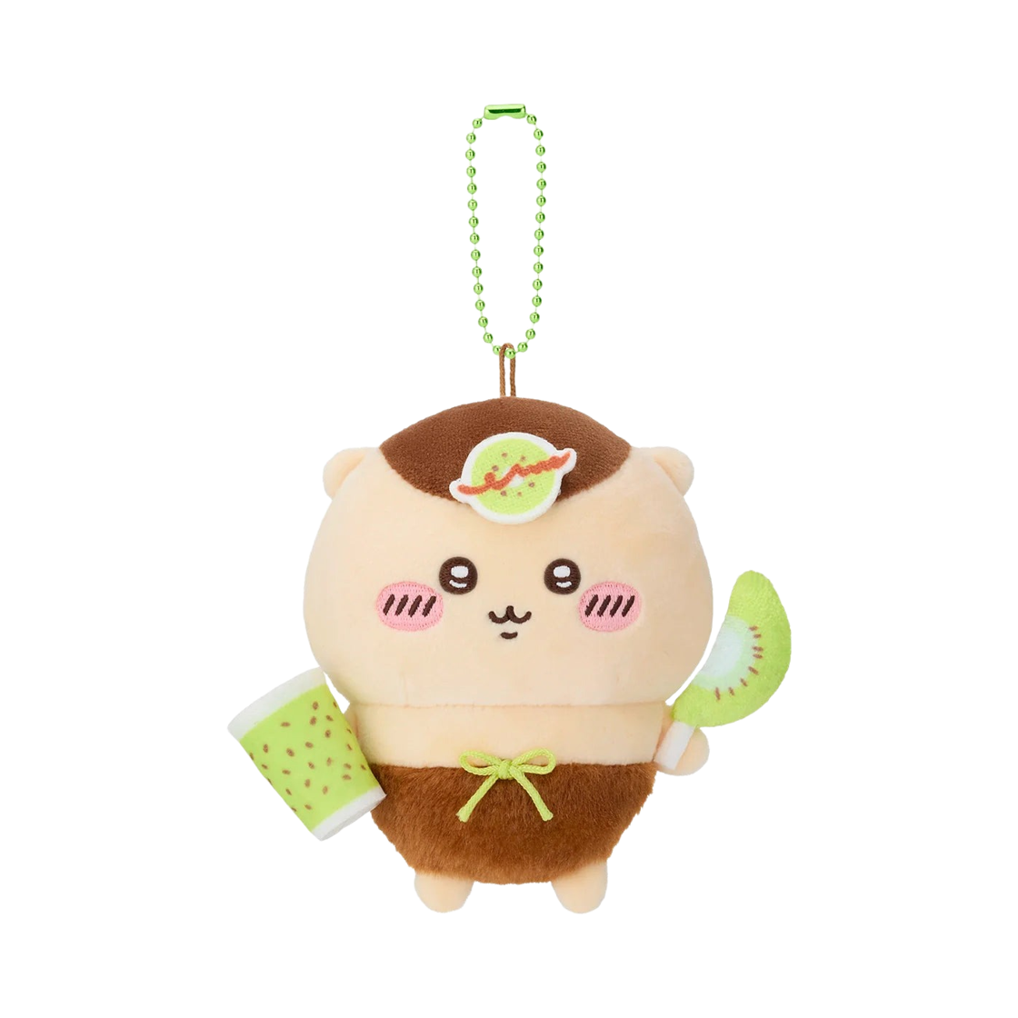 - Chiikawa Pocket Fruit Mascot Keyring Kiwi Kurimanju