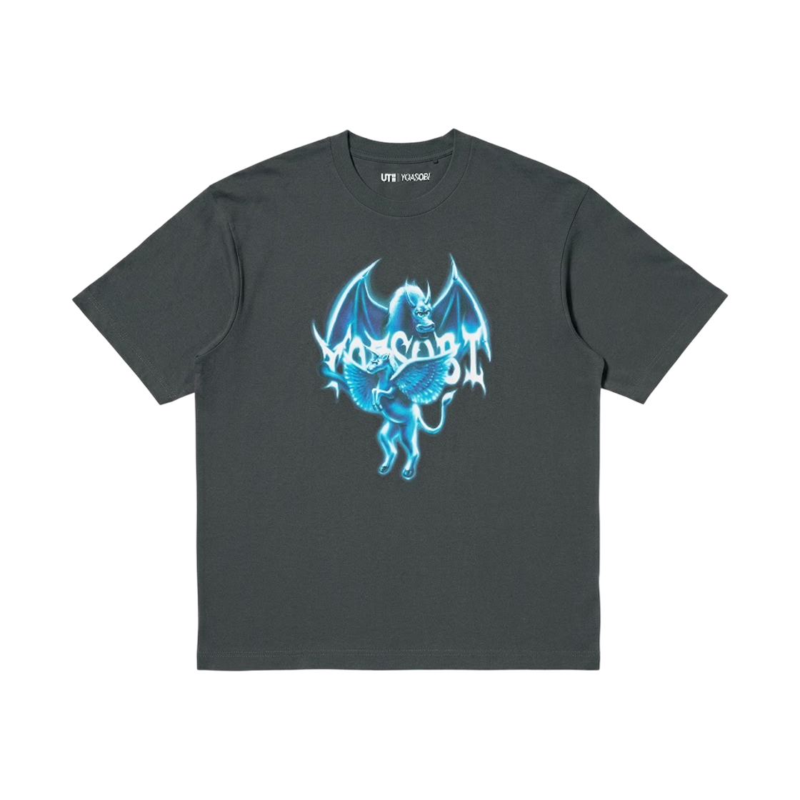 489915-08 Uniqlo UT x Yoasobi Graphic T-Shirt C Dark Gray