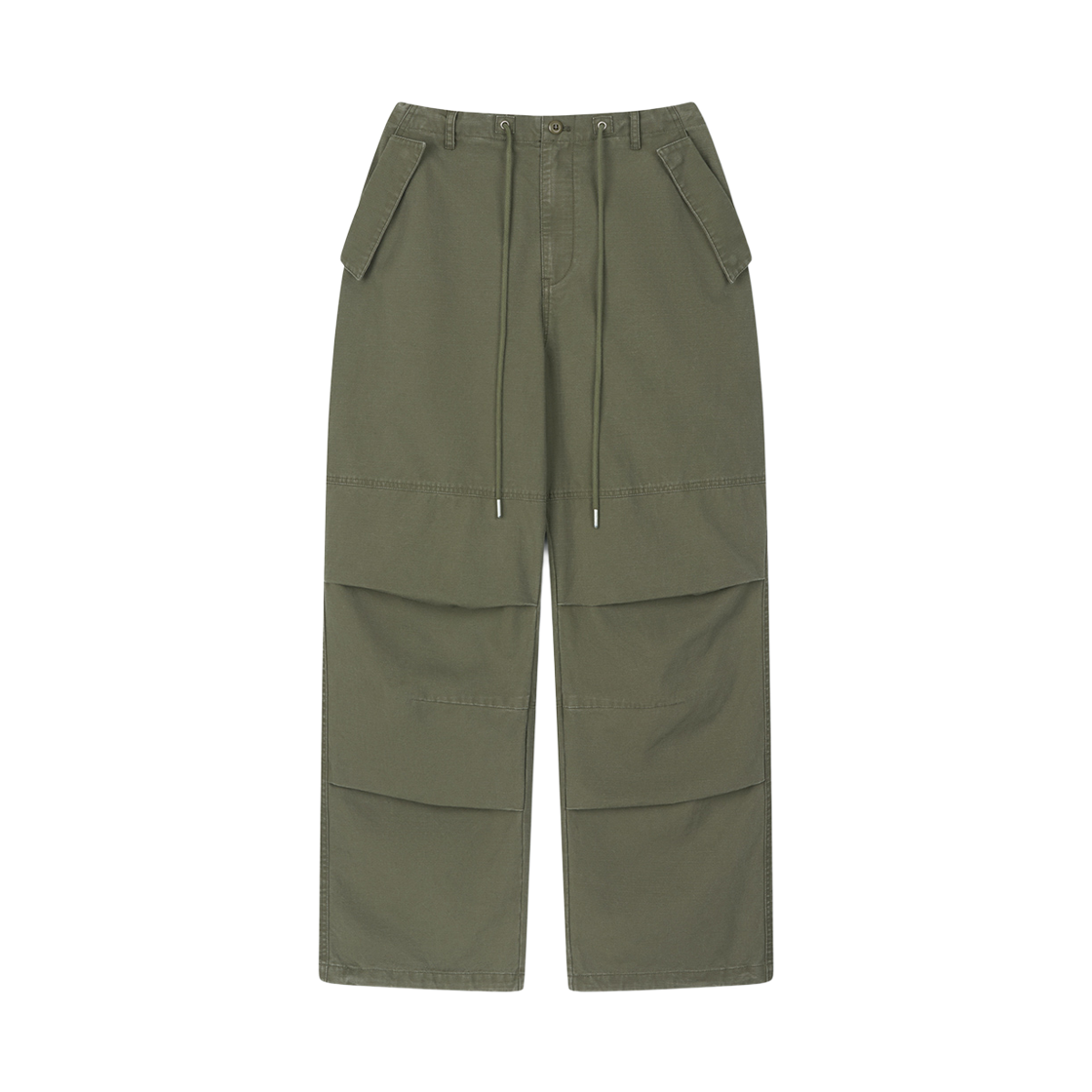 노운 워시드 패널 팬츠 올리브(noun Washed Panel Pants Olive)