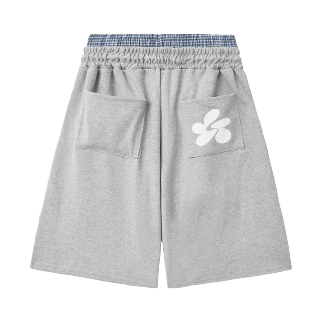슬릭글로우 체크 레이어드 버뮤다 팬츠 그레이(SLEEKGLOW Check Layered Bermuda Pants Gray) - 2