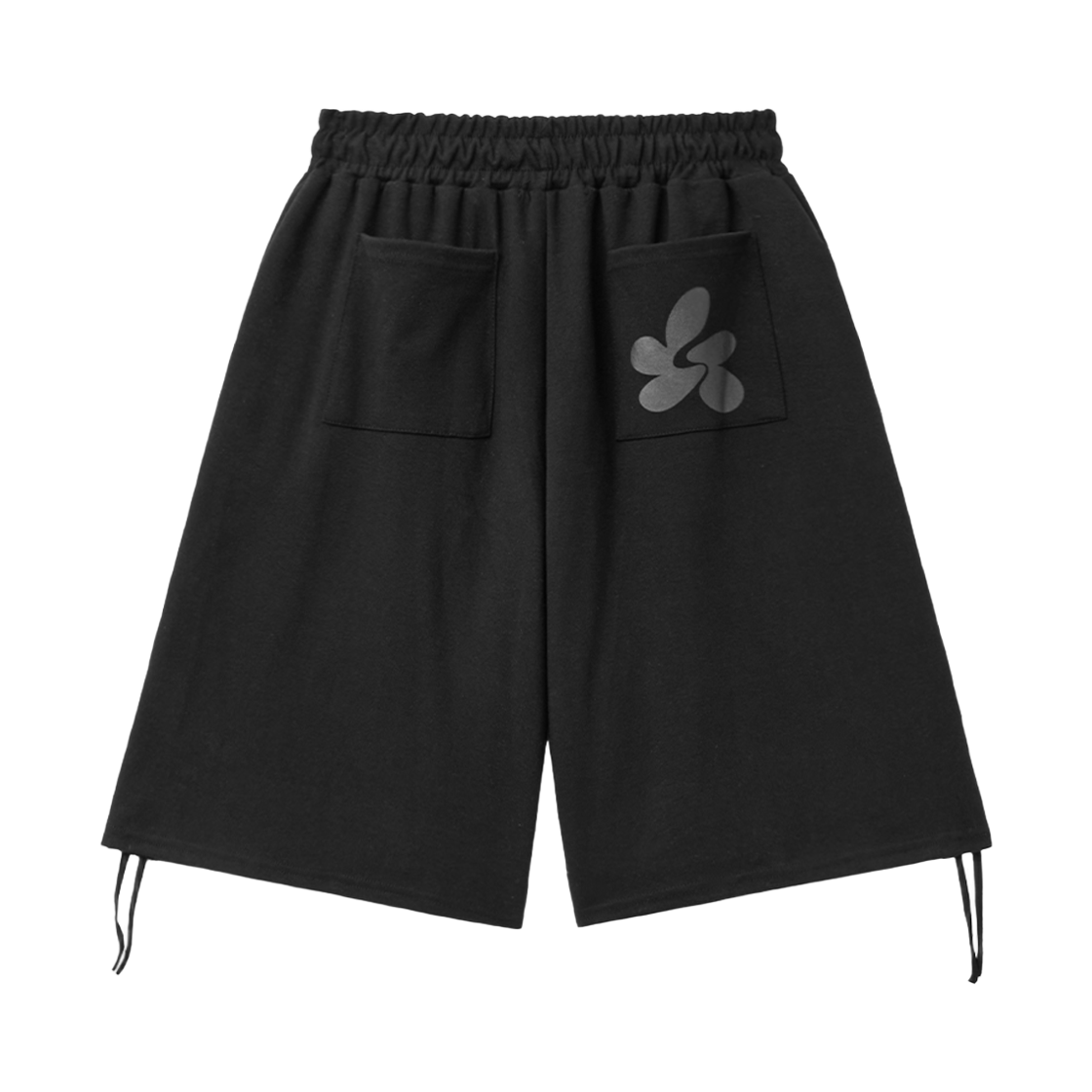 슬릭글로우 사이드 셔링 버뮤다 스웨트 팬츠 블랙(SLEEKGLOW Side Shirring Bermuda Sweat Pants Black) - 2