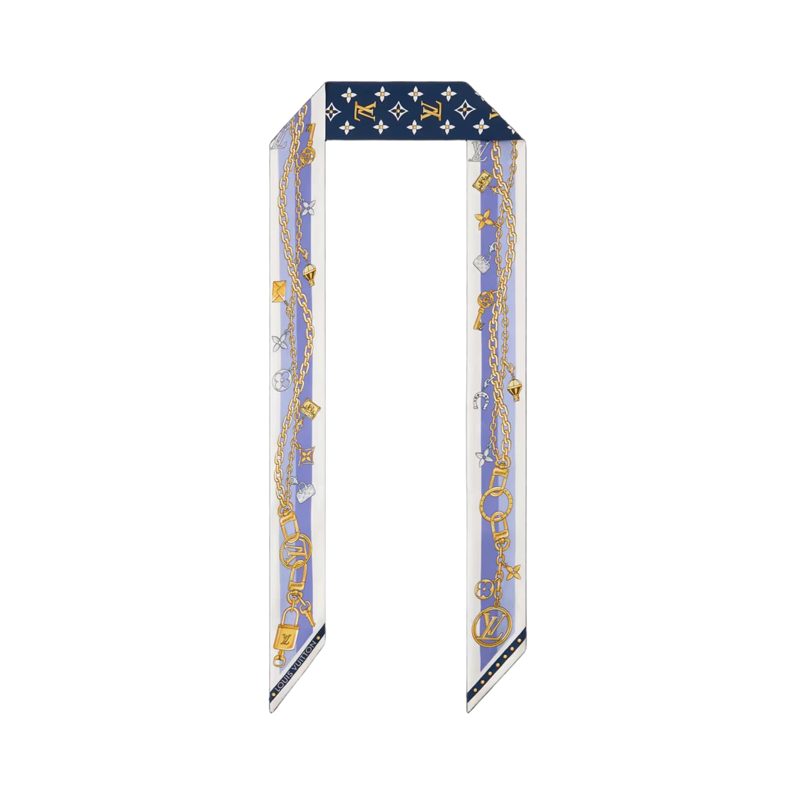 M98007 (W) Louis Vuitton K Charm Bandeau S00 Blue Denim