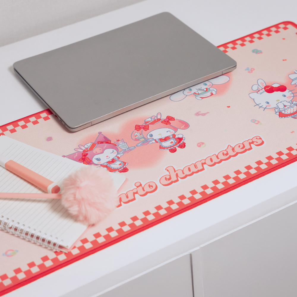 로이체 산리오 캐릭터즈 논슬립 데스크 마우스 키보드 장패드(Royche Sanrio Characters Non-Slip Desk Mat Mouse & Keyboard Long Pad) - 5