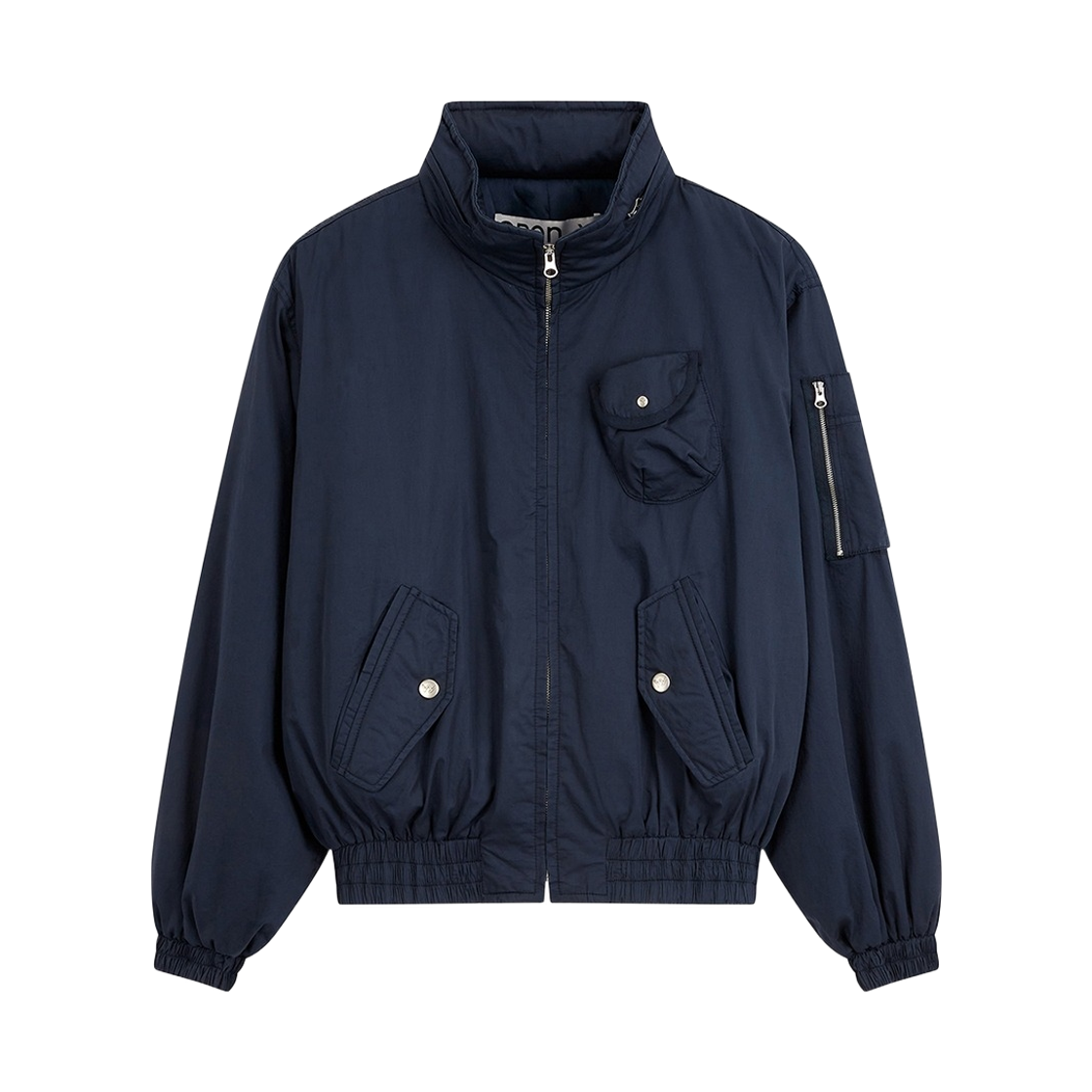 (W) 오픈 Yy 코튼 카고 봄버 네이비((W) Open Yy Cotton Cargo Bomber Navy)