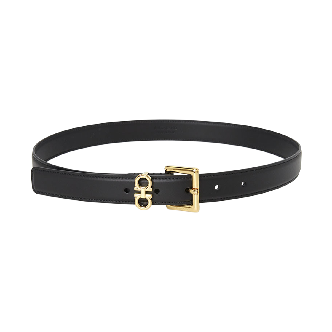 [15% 쿠폰] (W) 페라가모 더블 간치니 픽스드 벨트 블랙([15% 쿠폰] (W) Ferragamo Double Gancini Fixed Belt Black) - 3