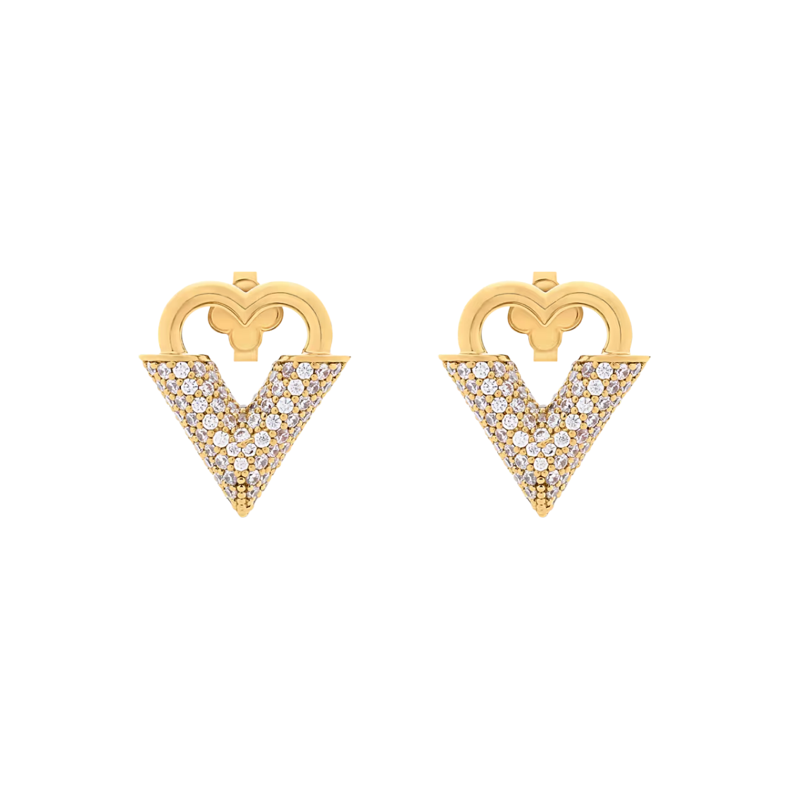 M03529 (W) Louis Vuitton Essential Love Earrings Gold