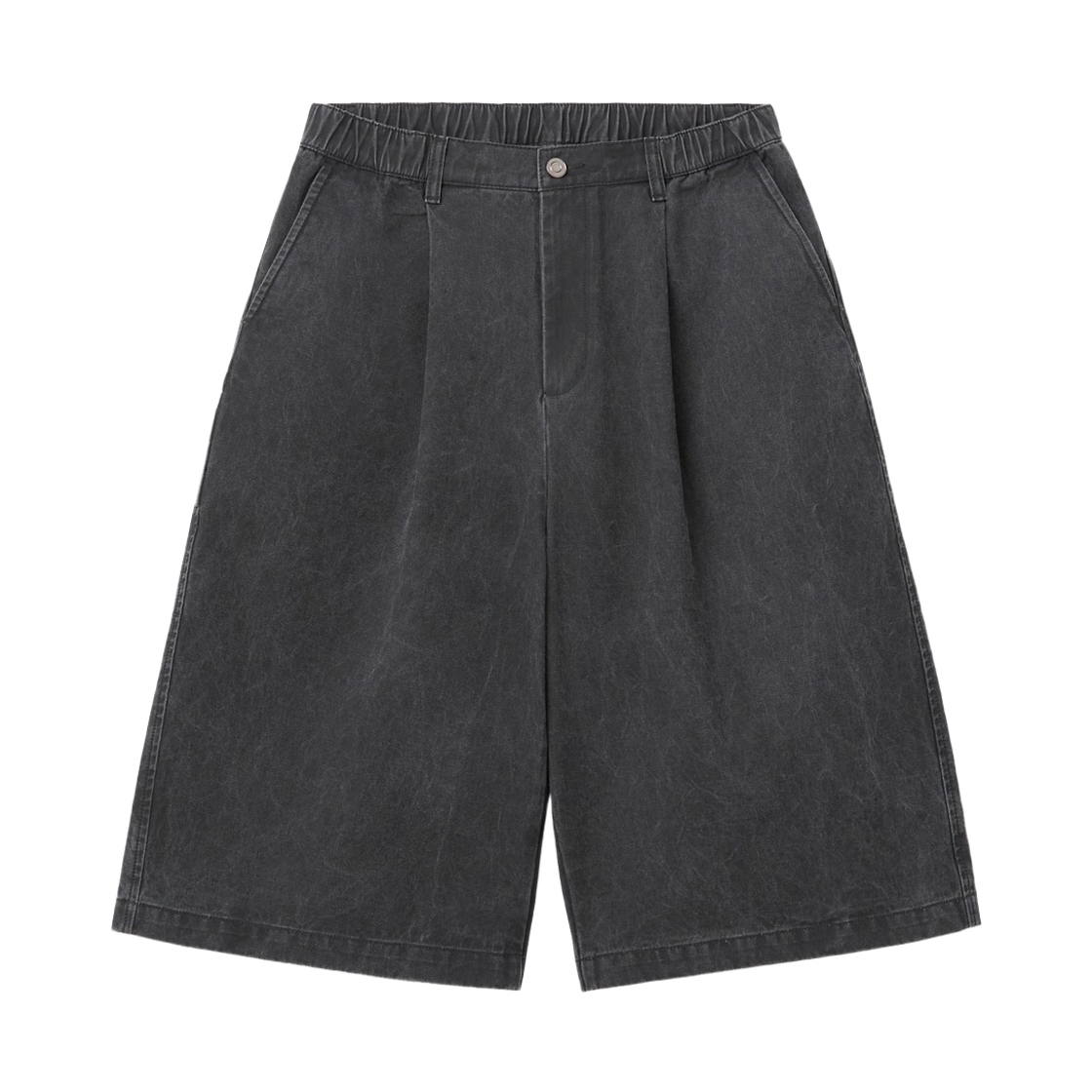 CWPAM26365GYX Customellow Dyed Cotton Bermuda Shorts Gray
