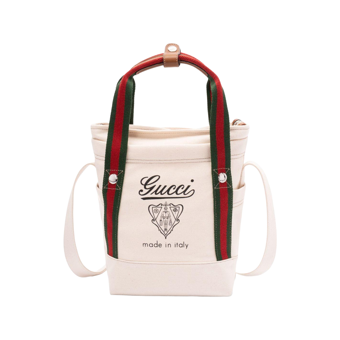 820999-FAD78-9042 Gucci Medium Printed Canvas Web Bag Beige