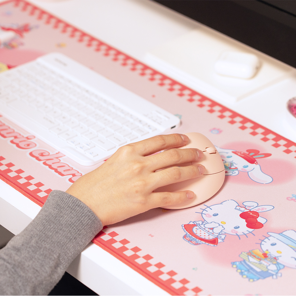 로이체 산리오 캐릭터즈 논슬립 데스크 마우스 키보드 장패드(Royche Sanrio Characters Non-Slip Desk Mat Mouse & Keyboard Long Pad) - 3