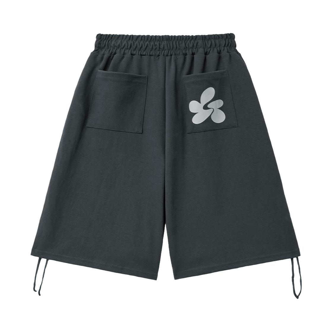 슬릭글로우 사이드 셔링 버뮤다 스웨트 팬츠 차콜(SLEEKGLOW Side Shirring Bermuda Sweat Pants Charcoal) - 2