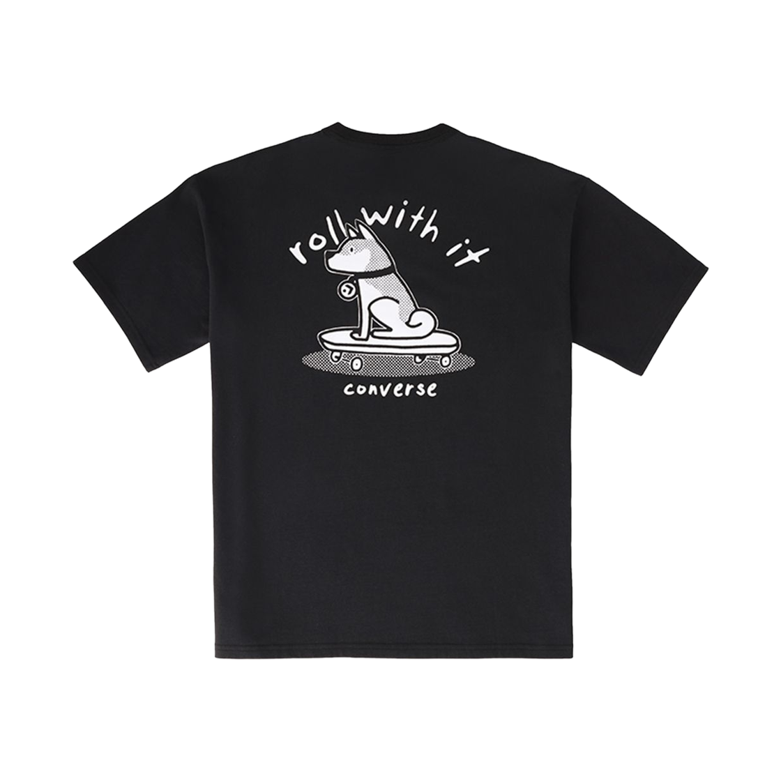 컨버스 피치드 루즈 핏 그래픽 티셔츠 블랙(Converse Peached Loose Fit Graphic T-Shirt Black) - 2