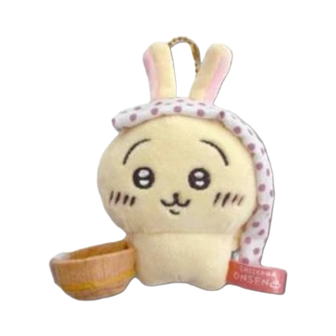 치이카와 온천 지역 한정 인형 키링 우사기(Chiikawa Onsen Local Limited Plush Keychain Usagi)