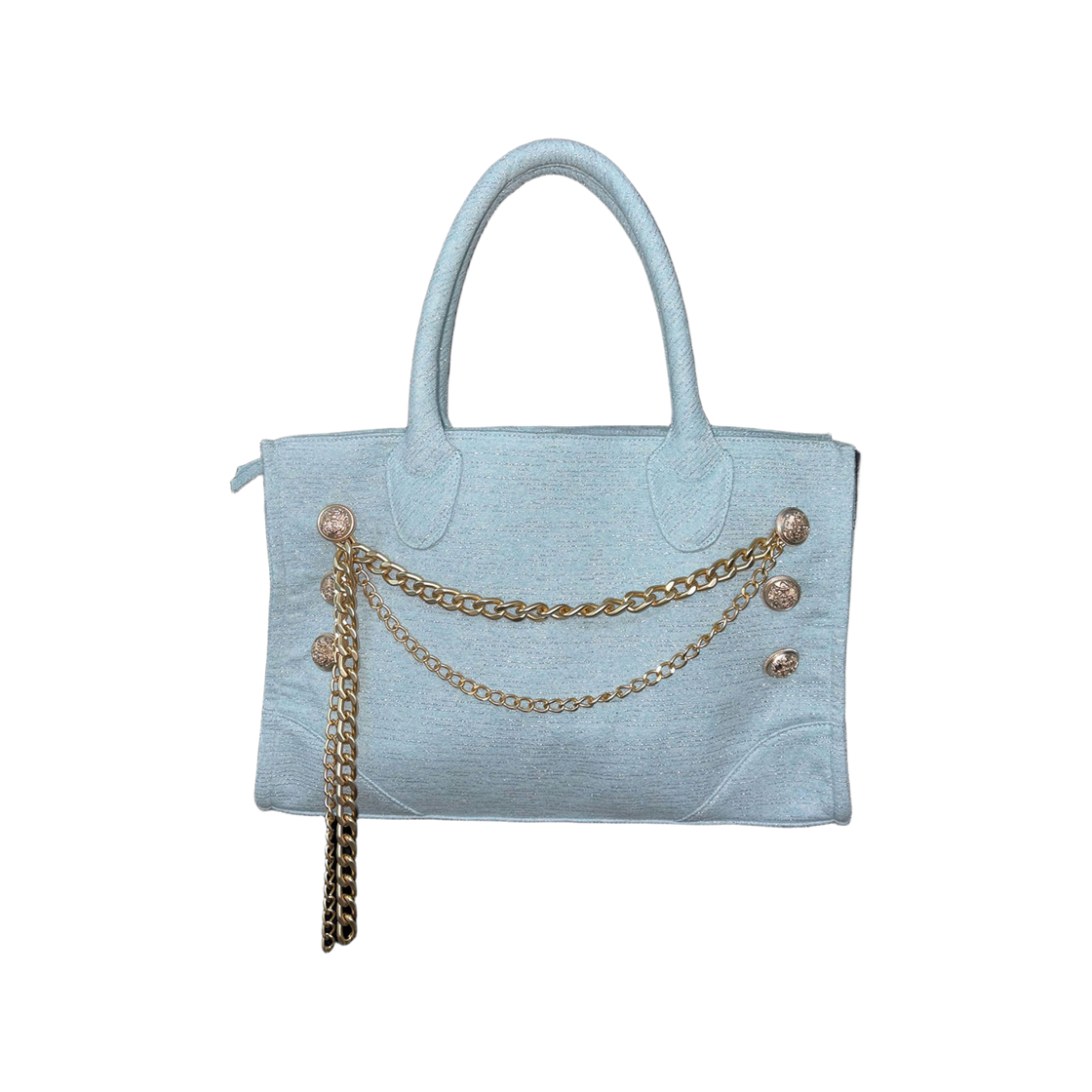 스컬프터 체인 테리 백 베이비 블루(Sculptor Chain Terry Bag Baby Blue)
