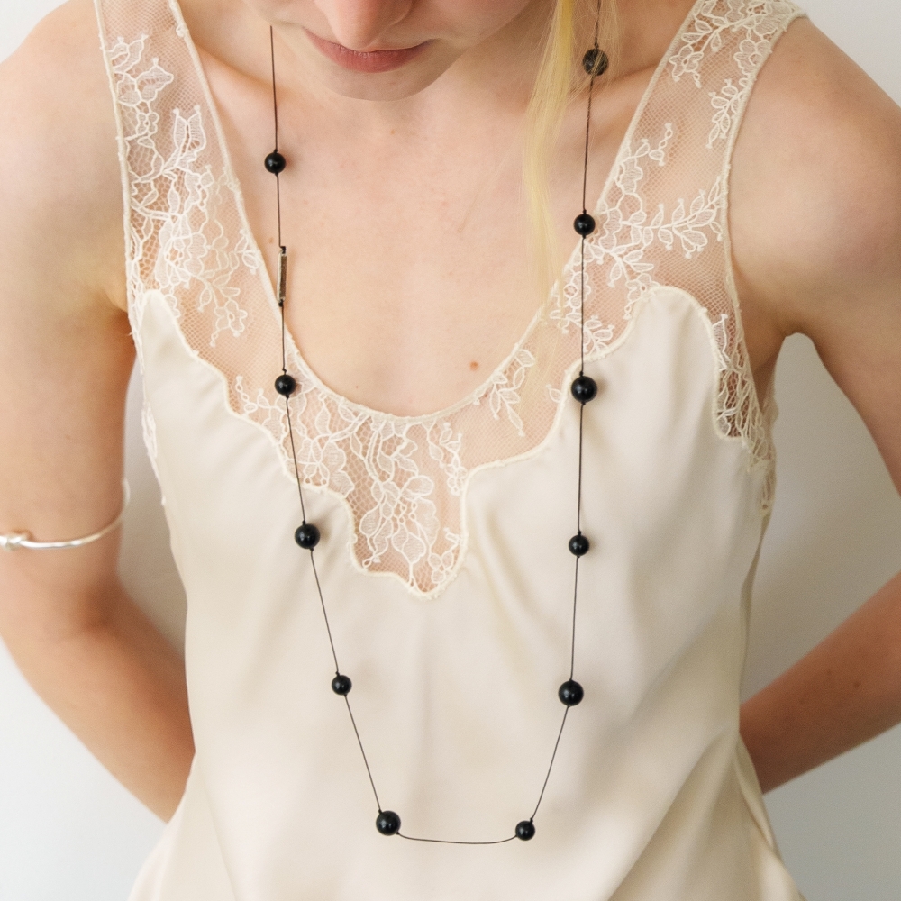 러브미몬스터 이터널 위시 롱 목걸이 블랙(lovememonster Eternal Wish Long Necklace BLACK) - 2