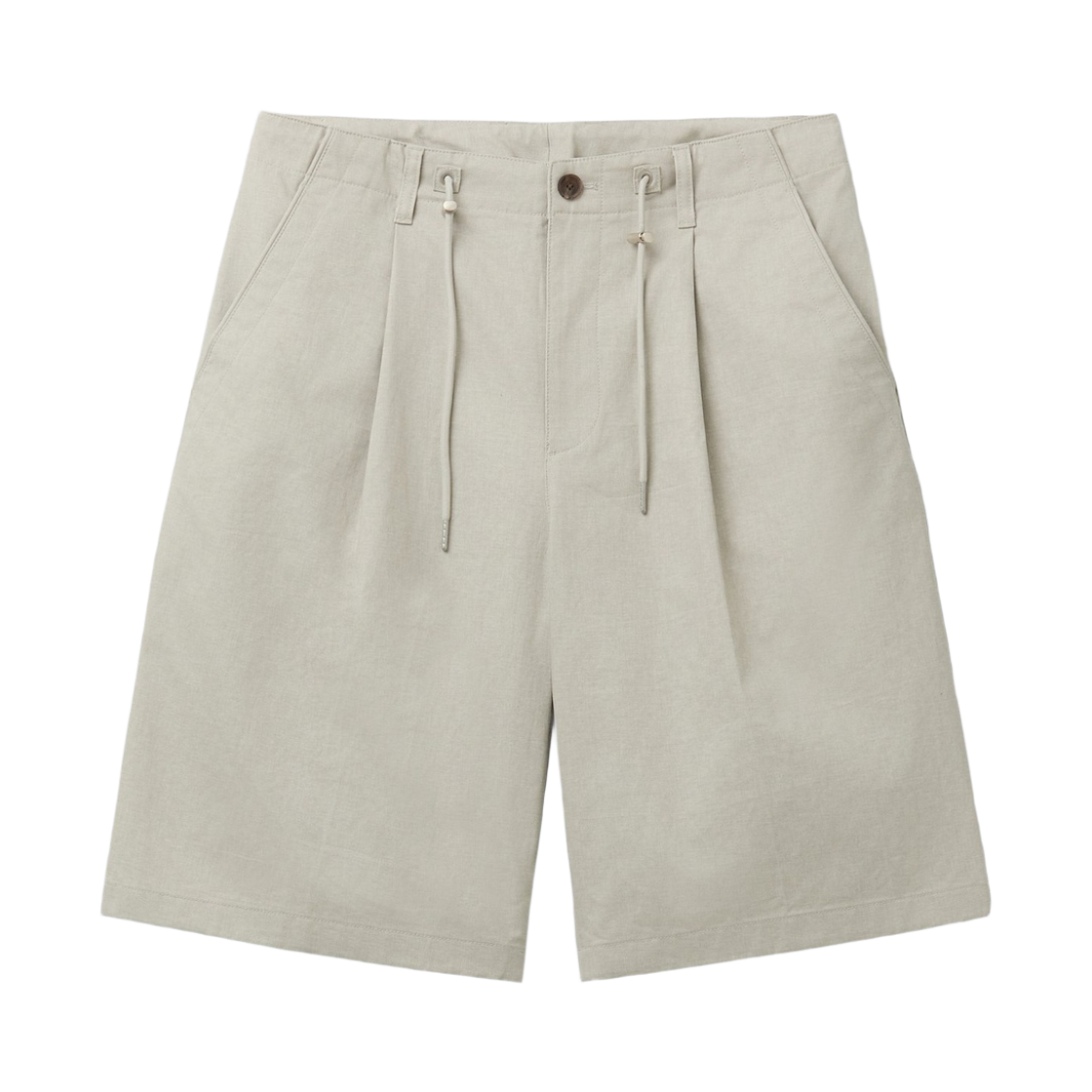 CWPAM26362GYL Customellow Cotton Drawstring Shorts Light Gray