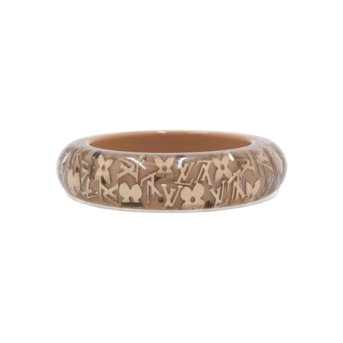 ITMUT3UP8DNN Louis Vuitton Monogram Inclusion Beige Women Bangle Bracelet