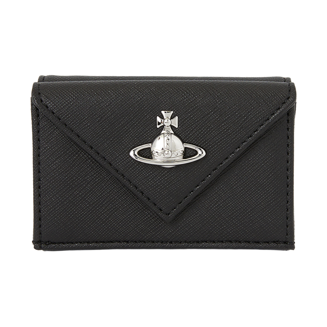 [15% 쿠폰] 비비안 웨스트우드 엔벨로프 사피아노 레더 월렛 블랙([15% 쿠폰] Vivienne Westwood Envelope Saffiano Leather Wallet Black) - 2