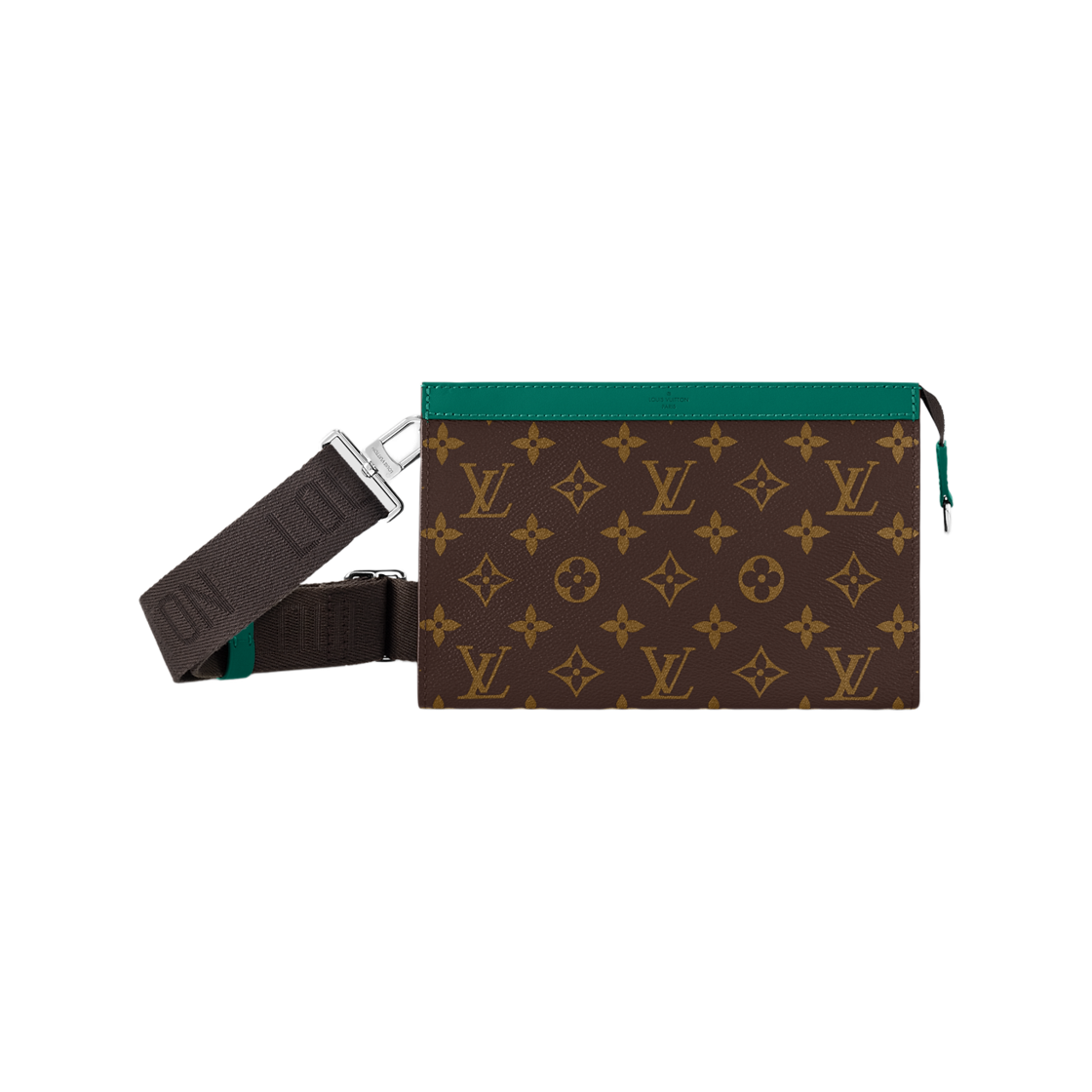 M12814 Louis Vuitton Gaston Wearable Wallet Monogram Macassar Borneo Green