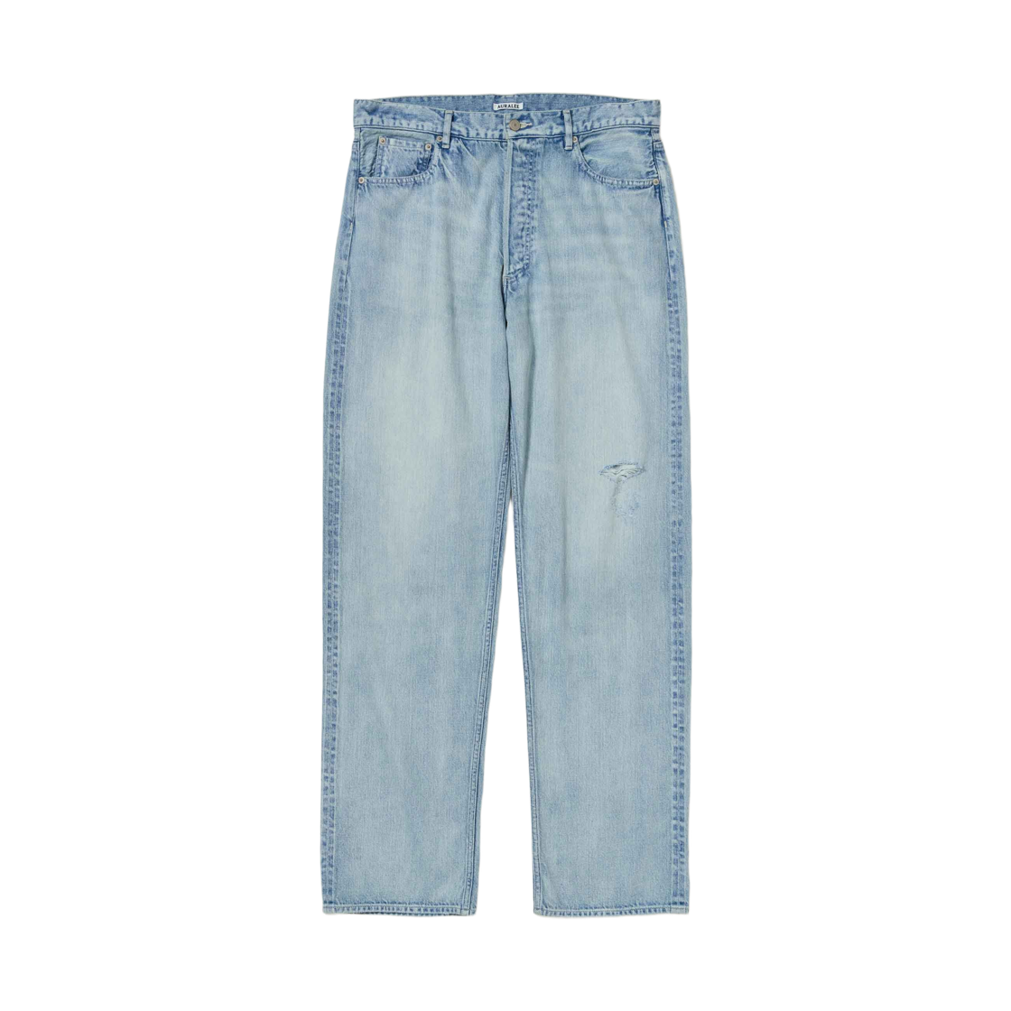 오라리 페이디드 셀비지 라이트 데님 와이드 팬츠 라이트 인디고(Auralee Faded Selvedge Light Denim Wide Pants Light Indigo)